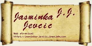 Jasminka Jevčić vizit kartica